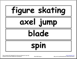 Word Walls: Olympics: Figure Skating