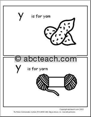 X, Y, and Z Words’ ABC Booklet