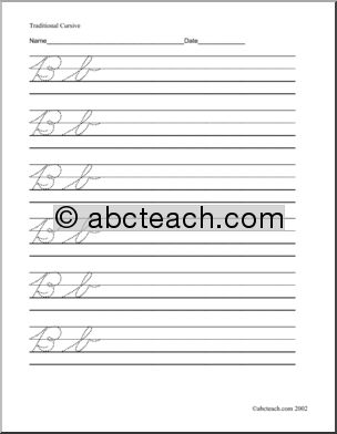 Handwriting Practice: Aa-Zz Cursive (ZB-Style Font)